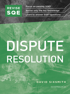 cover image of Revise SQE Dispute Resolution